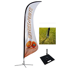 2.0/2.5/3.5/4.7m Surf Flag Single/Double Sided